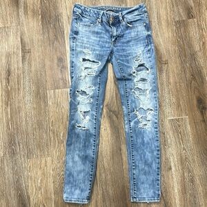 American Eagle ankle jeggings 4 LONG